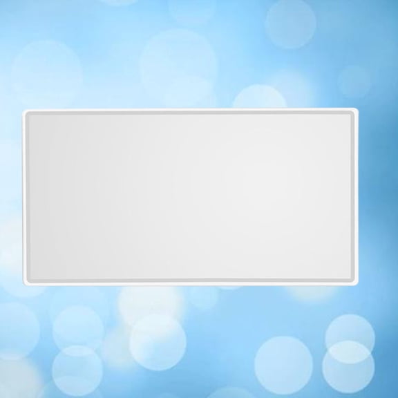 HEALEEP 1Pcs Silver Rectangle Vanity Mirror for Car with Wear Resistant Shatterproof Clear Image 5.9x3.1x0.3in