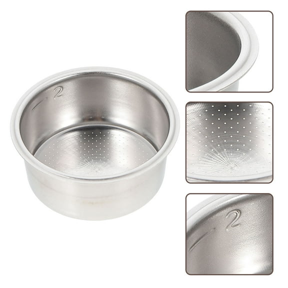 HEALEEP 1Pcs Stainless Steel Espresso Filter for Professional Espresso Machines and Home Brewing
