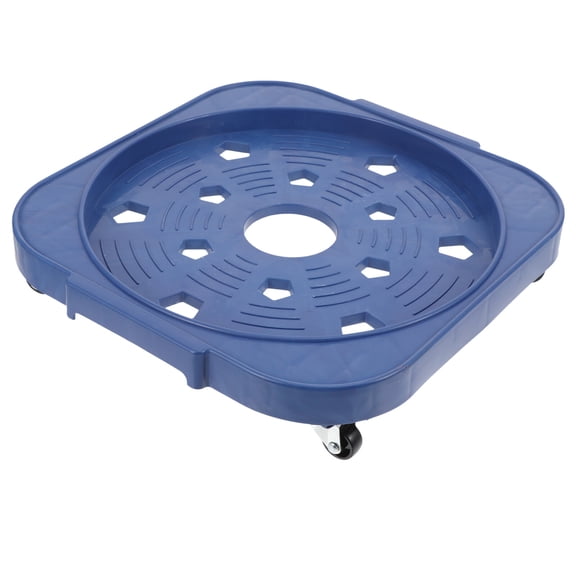 HEALEEP 1Pcs Stainless Steel and Plastic Storage Rack for Gas Cylinder Holder with Swivel Wheels