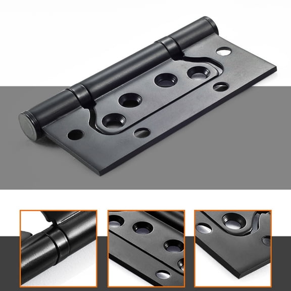 HEALEEP 1Set Metal Cabinet Hinges for Wet Place Fast Dismantle 4.6x3in