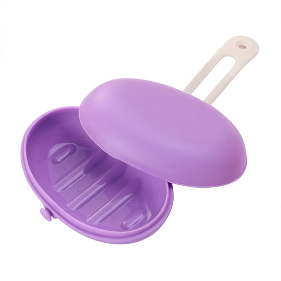HEALEEP Portable Silicone Soap Box, Travel and Home Soap Holder, and Leakproof