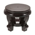 thumbnail image 1 of HEALEEP 1Set Wood Flowerpot Stand for Indoor Garden Accessory Round Chinese Style 4.7x4.7x3.9in, 1 of 8