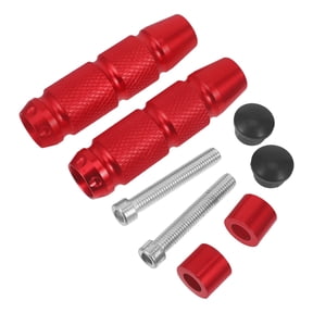HEALEEP 2-Pack Dark Red Motorcycle Rear Foot Pegs Footrests Easy Install Replacement