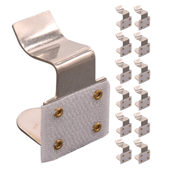 HEALEEP 20 Pcs Tablecloth Clips Fitted Metal Buckle 3.50X3.00X3.00CM Silver
