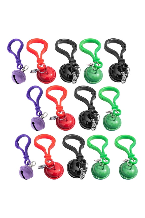 20-Pack Backpack Clips Keychains, Decorative Plastic Bag Hanging Ornaments for Keys and Accessories
