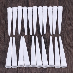 HEALEEP 20-Pack Plastic Caulk Nozzles for Industrial Use, Odorless Sealant Applicator Tips for Precise Tube Dispensing
