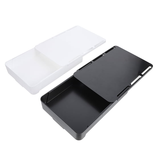 HEALEEP Slide Out Storage Drawer Hidden Slide Out Organizer Abs 2Pcs for Office