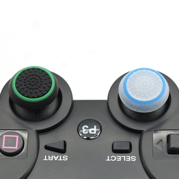 HEALEEP Anti-Slip Thumb Grips Assorted Color Comfortable Durable Gaming Joystick Use 2Pcs