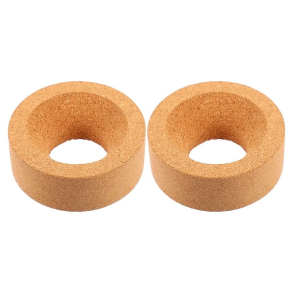 HEALEEP 2Pcs Cork Flask Cork Ring Holder for Round Bottom Flasks Orange