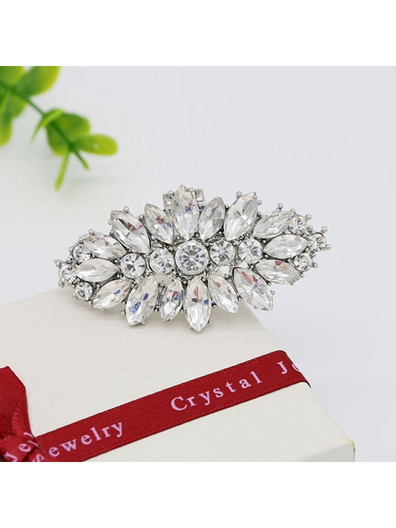 2-Pack Detachable White Shoe Clips Alloy Charms for Elegant Shoe Decoration and Stylish Footwear Accessories