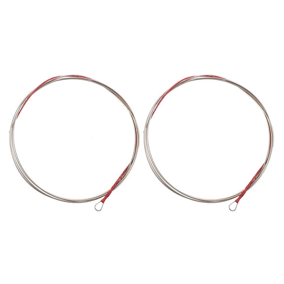 HEALEEP 2Pcs Lute String Replacement Silver Stable Vibration for Musicians 10.5X9.3X0.3CM