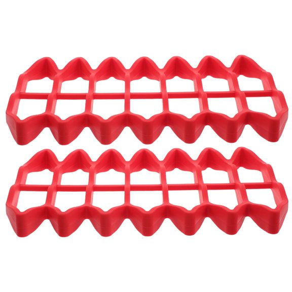 HEALEEP 2Pcs Silicone Mailbox Protective Insert Red Waterproof Liner for Mail Compartment