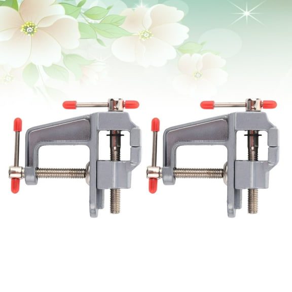 HEALEEP 2Set Multifunctional Mini Table Vise for Handyman and Craftsman at Workshop