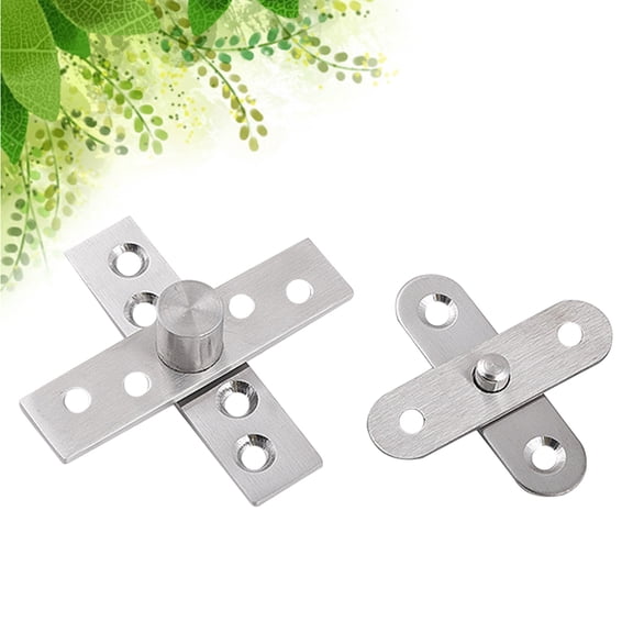 HEALEEP 2Set Round Shaft Hinges for Shed Cabinets 11.8 x 0.7 x 0.6in
