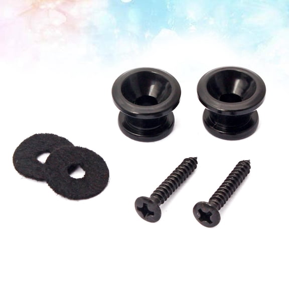 HEALEEP 2Set Steel Copper Strap Locks for Preventing Guitar Straps from Falling Off During Performances