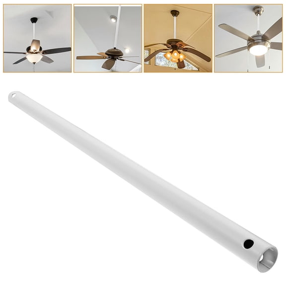 HEALEEP 2pcs Extension Rod Replacement Extender Rod Iron Downrod Extension for Ceiling Fan