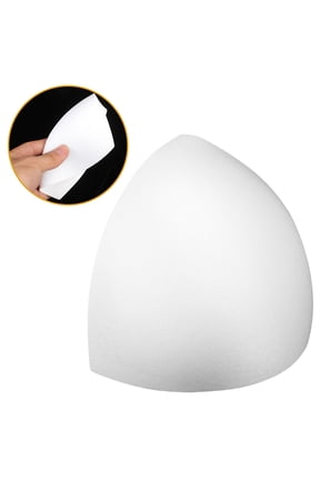 3 Pairs White Sponge Inserts for Women's Bathing Suit, Removable A Cup Swimwear Padding