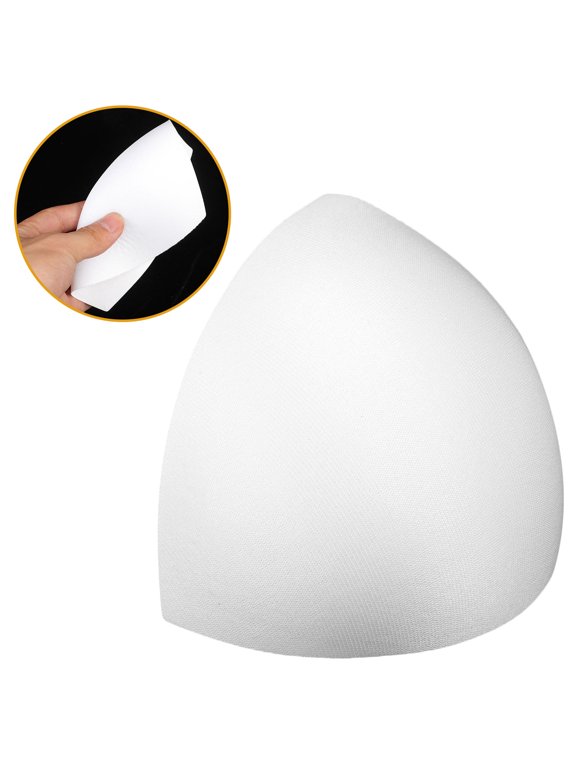 3 Pairs White Sponge Inserts for Women's Bathing Suit, Removable A Cup Swimwear Padding