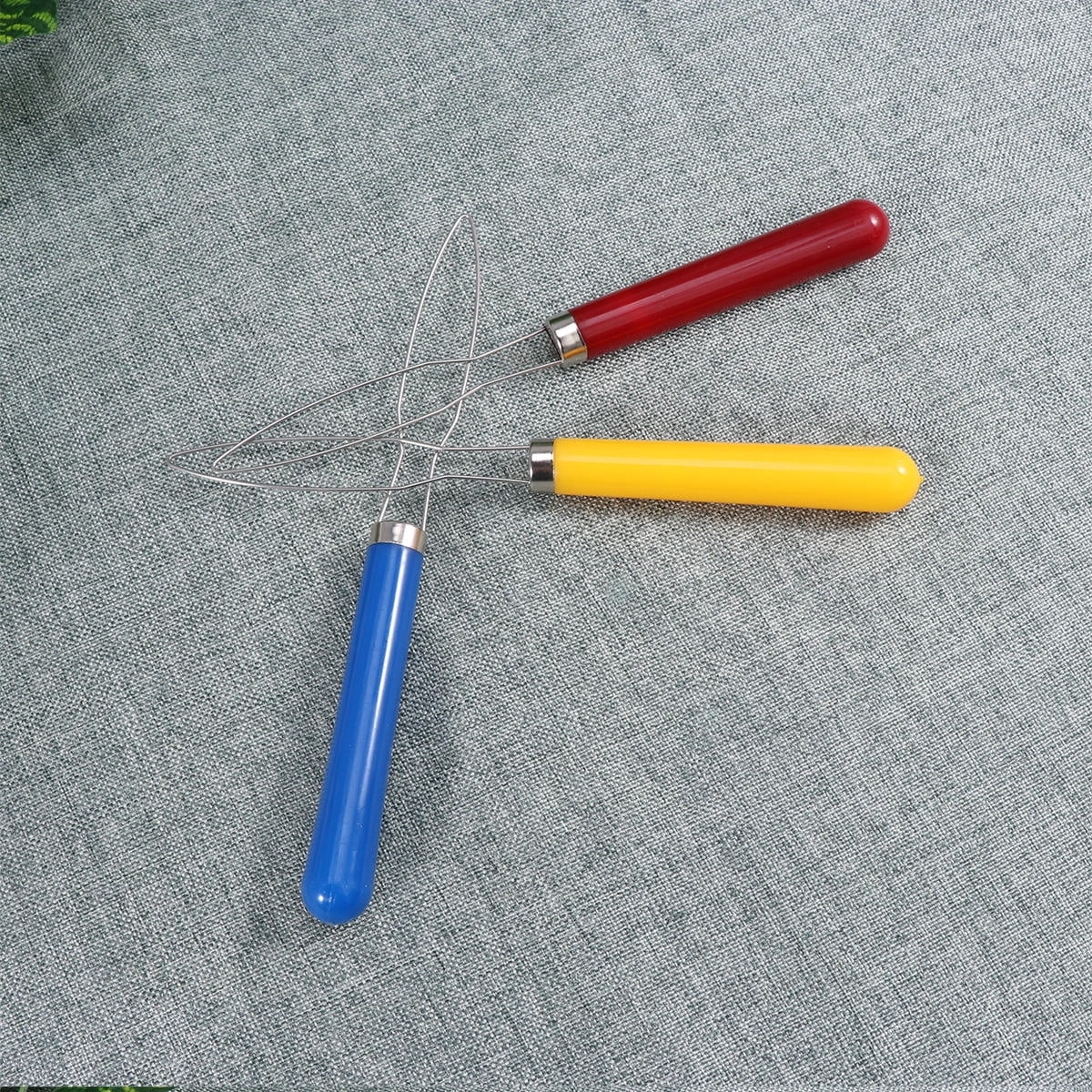 HEALEEP 3 Pcs Button Assist Device Yellow Pattern Hook Arthritis Office