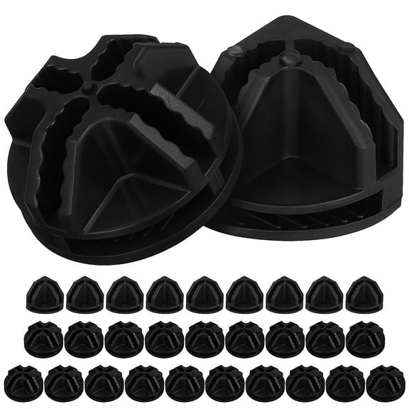 HEALEEP 30 Pcs Interlocking Connectors for Cabinets, Multi-Purpose Combination Fasteners for Projects