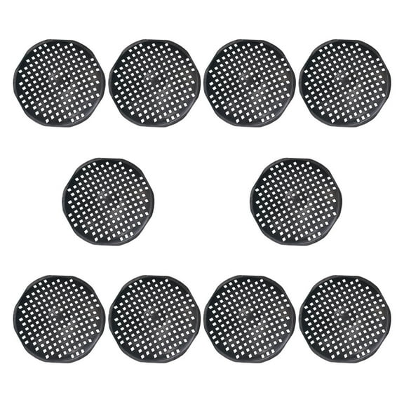 HEALEEP 30 Pcs Plant Pot Bottom Net Mats Indoor Drainage Mesh Black