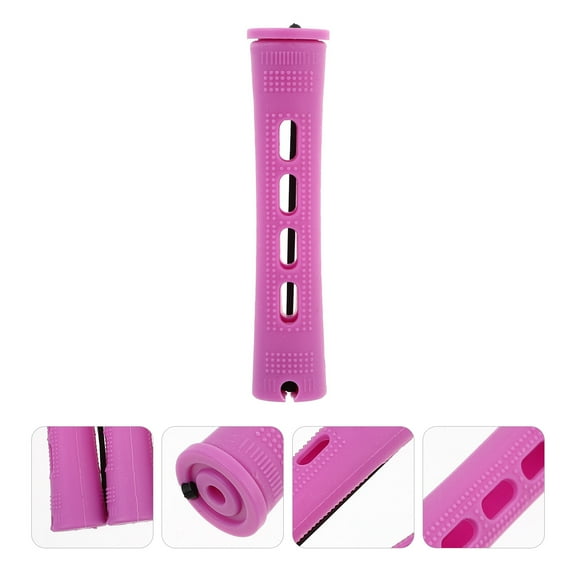 HEALEEP 30Pcs Hair Rollers for Women Home Use and Travel Purple Cylinder 1.5x1.5x3.5in PP Material