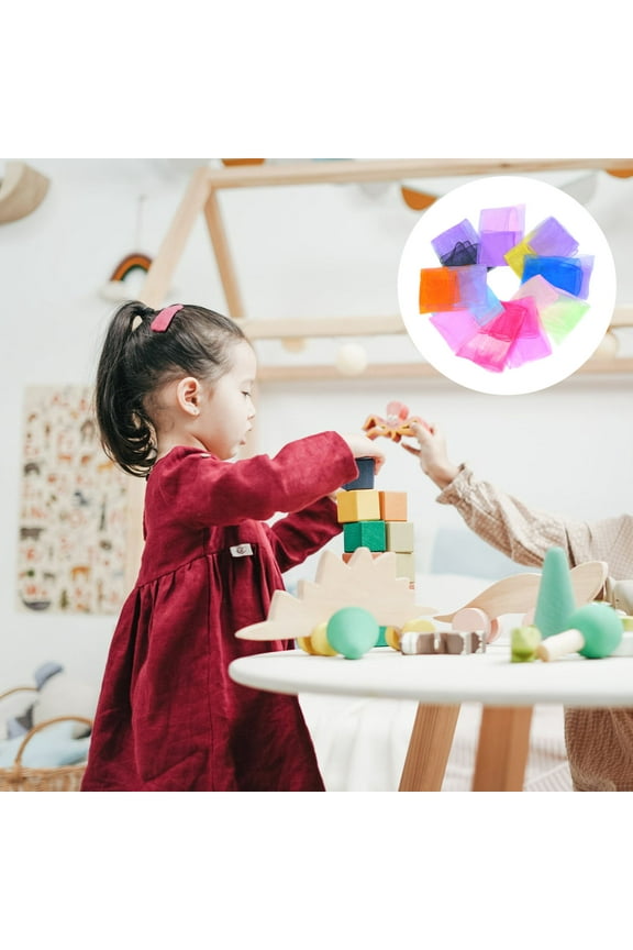 30Pcs Square Juggling Dance Scarf for Children in Assorted Color 11.8x11.8in