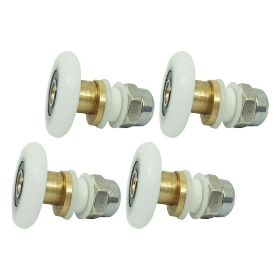 HEALEEP 4-Pack Replacement Shower Door Rollers for Sliding Cubicle Enclosure Doors Smooth