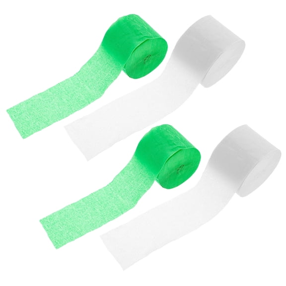 HEALEEP 4 Rolls Crepe Paper Streamers for Wedding Birthday Festivals Theme Parties Elegant Style Decoration