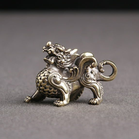 HEALEEP 4Pcs Car Pendant Golden Color Fine Polish Process Home Decoration Keyring For Car Keys