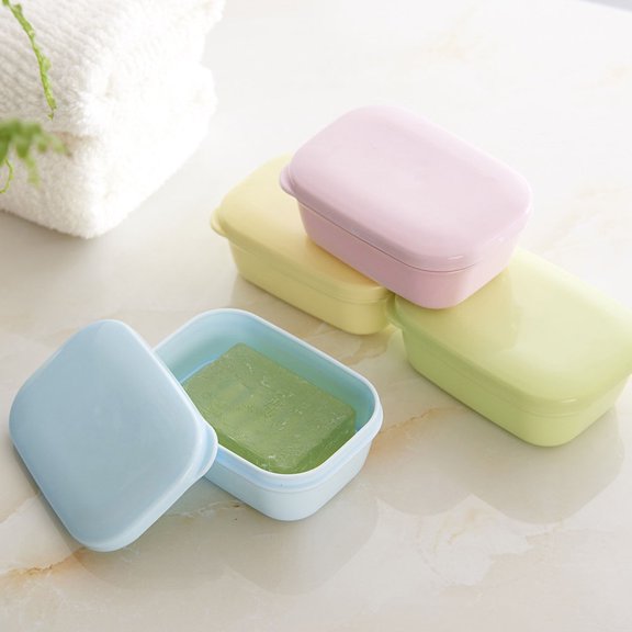 HEALEEP 4Pcs Soap Holder for Kitchen with Drainage and Reduction