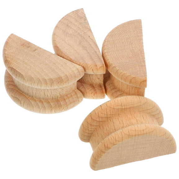 HEALEEP 4Pcs Unpainted Wood Carved Applique for Ceilings Walls Doors and Windows 1.65X0.86X0.79in