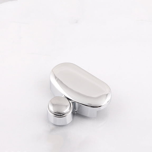 HEALEEP 4Pcs Zinc Alloy Bathroom Mirror Holder Clips For Wall Mounting Silver 1.6x1.4x0.2in