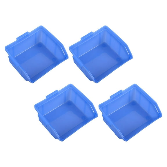 HEALEEP 4pcs Overhead Warehouse Storage Bins Warehouse Storage Bins Stackable Parts Organizers