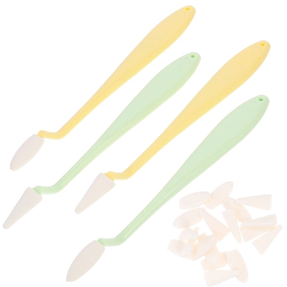 HEALEEP 4-Piece Sponge Wiper Set for Artists, Plastic Blenders for Sketching, Drawing, Paper Art, and Blending Tools