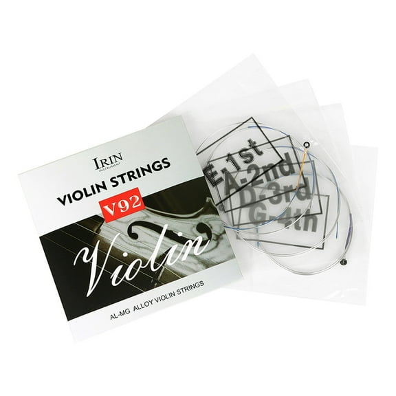 HEALEEP Universal Full Set Violin Strings Metal Copper Alloy 4Pcs 11.20X11.00X0.70cm