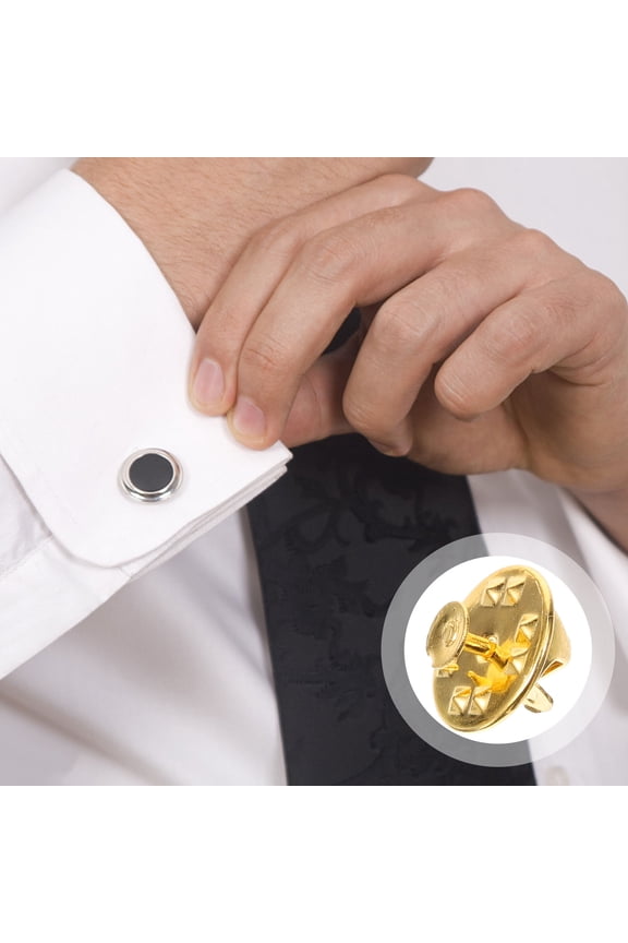 50Pcs Gold Locking Pin Backs Metal Clutch for Jewelry Making Craft Projects Adults