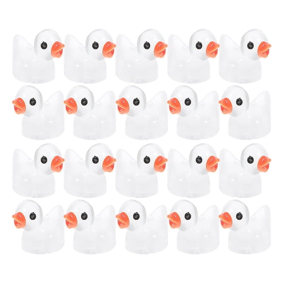 HEALEEP 50pcs Mini Resin Animal Figurines Set, Cute Cartoon Style Decorations for Desktop, Flowerpots, Crafts and Home Decor
