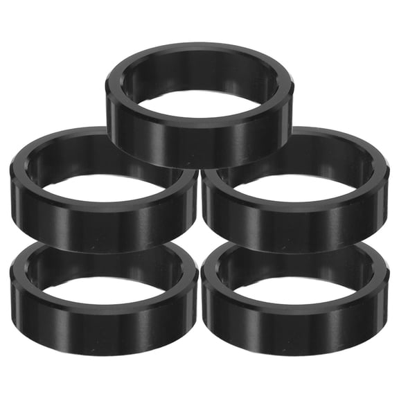 HEALEEP 10mm Black Aluminum Alloy Cycling Stem Spacers Bike Headset Spacers 5 Pack