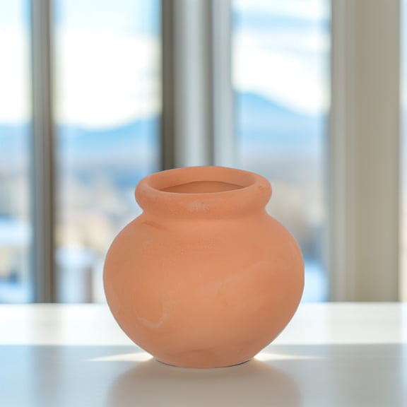 HEALEEP Set of 6 Small Rounded Flower Pots for Windowsill , Indoor Decorative Plant Containers