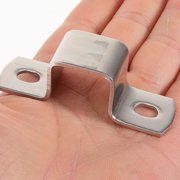 HEALEEP 6-Pack U-Shaped Bracket Clips 6.00 x 2.00 x 1.40 CM Metal Fasteners