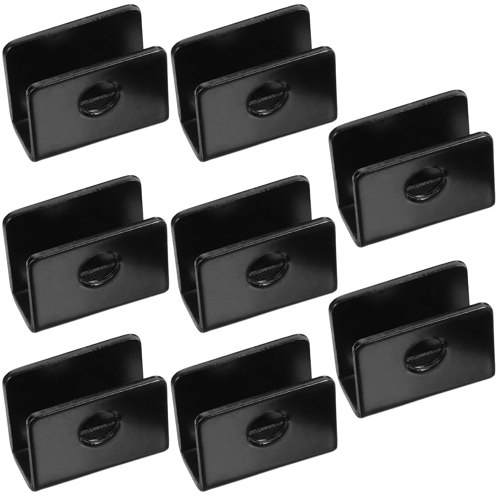 HEALEEP Glass Clips Black Stainless Steel For Professionals 8Pcs 1.04X0 ...