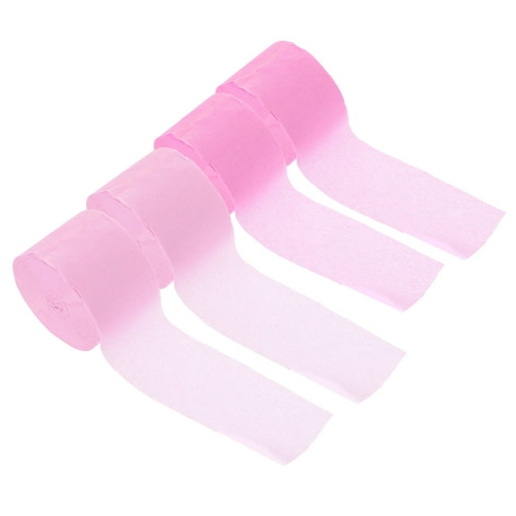 HEALEEP Party Paper Streamers 4 Rolls in Assorted Colors, Lightweight and Easy to Decorations for Birthdays and Celebrations
