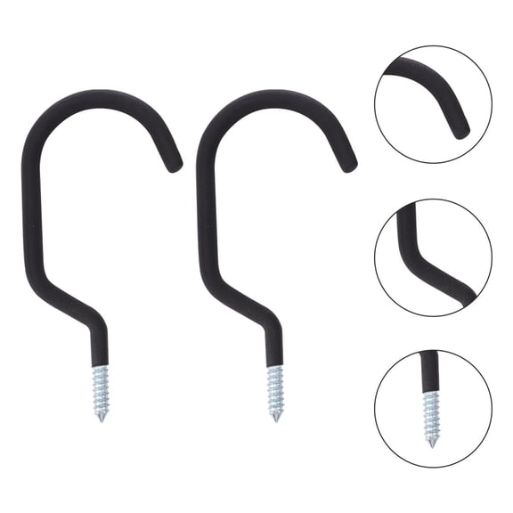 HEALEEP Bike Storage Hooks 2Pcs Heavy Duty Metal Hangers for Simple .3x8.5in