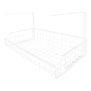 HEALEEP White Cable Management Box with Wire Storage Basket for Office Desk Organizer, 35.5x19x17 cm, Tidy Workspace Solution
