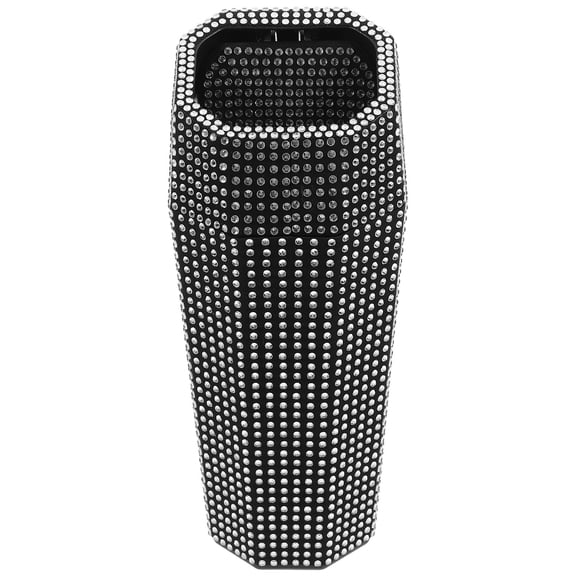 HEALEEP Car Trash Can Bling Foldable Cupholder Trashcan Office Man White