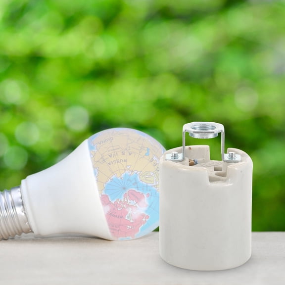 HEALEEP  Ceramic Lamp Holder Base Outlet Parts for Making Lamps Socket