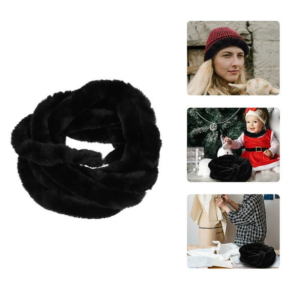 HEALEEP  Christmas Ribbon Fur Fabric Faux Wool DIY Decorations Tree Trim