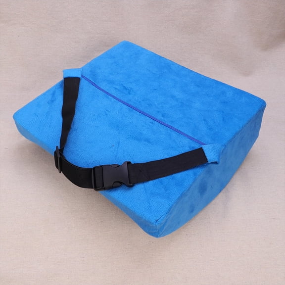 HEALEEP Comfortable Blue Lumbar Support Back Cushion Thick Memory Foam Waist Pad
