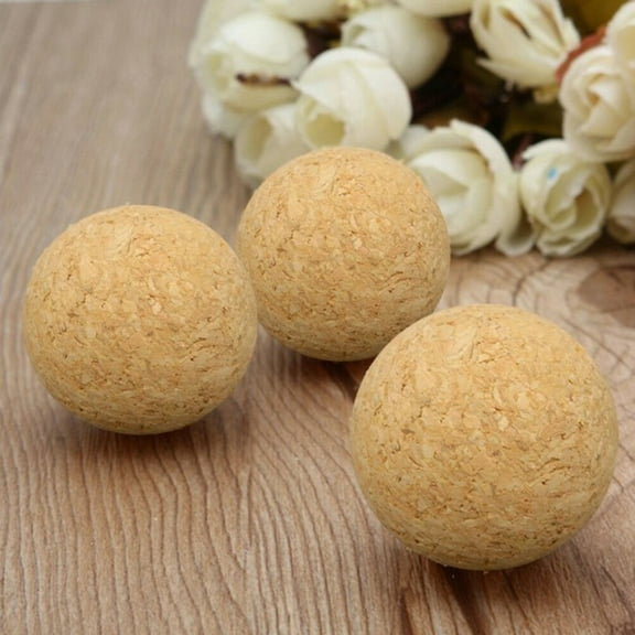 HEALEEP Cork Balls For Foosball 10Pcs Replacement Foosballs Wood 1.38X1.38X1.38In Indoor Gaming